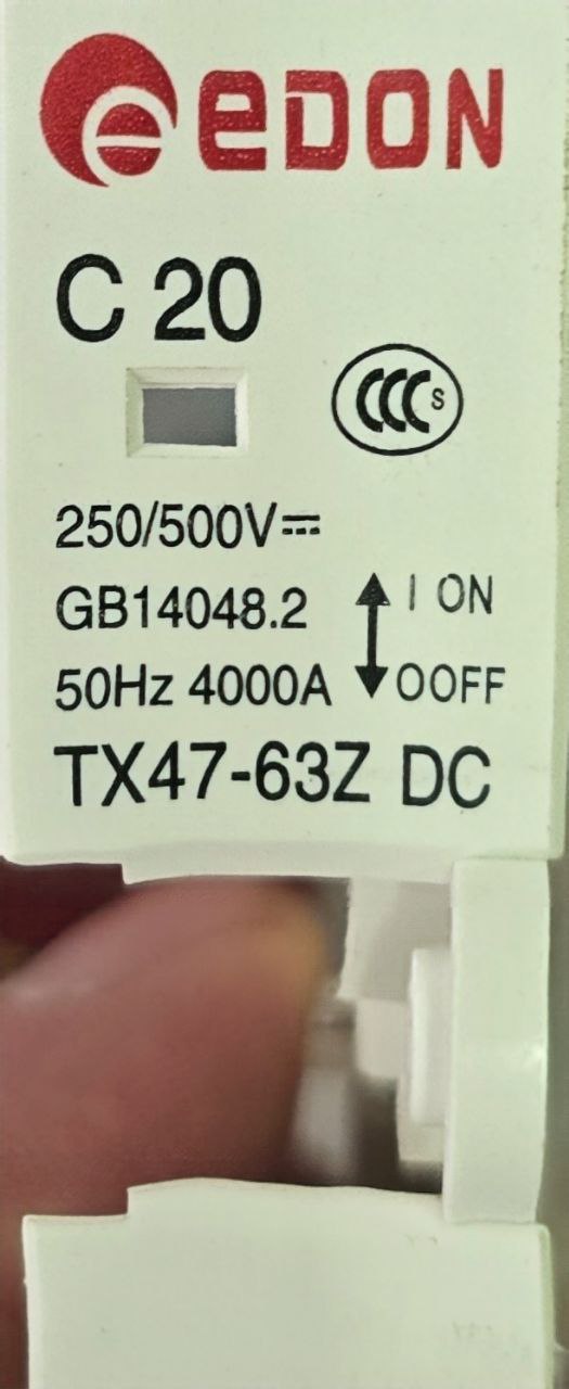 Автоматический выключатель TX47-63Z DC 20A C, 250/500V== (опт - дзвоніть) - Зображення 9