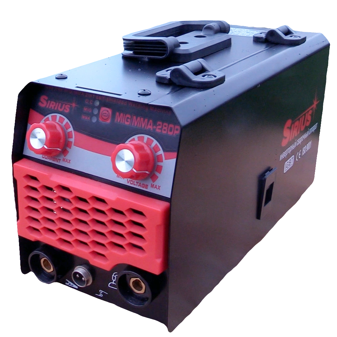 Сварочный инвертор полуавтомат Sirius MIG/MMA-280P – сварка без газа и с электродами