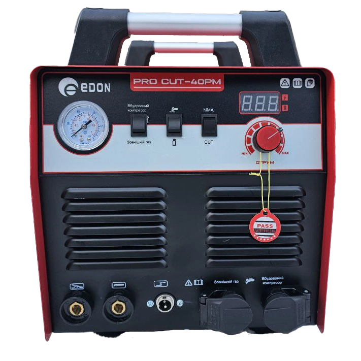 Плазморіз EDON PRO CUT-40PM із вбудованим компресором + MMA