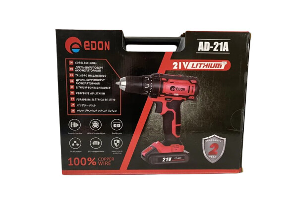 Акумуляторний шуруповерт Edon AD-21A - Зображення 5