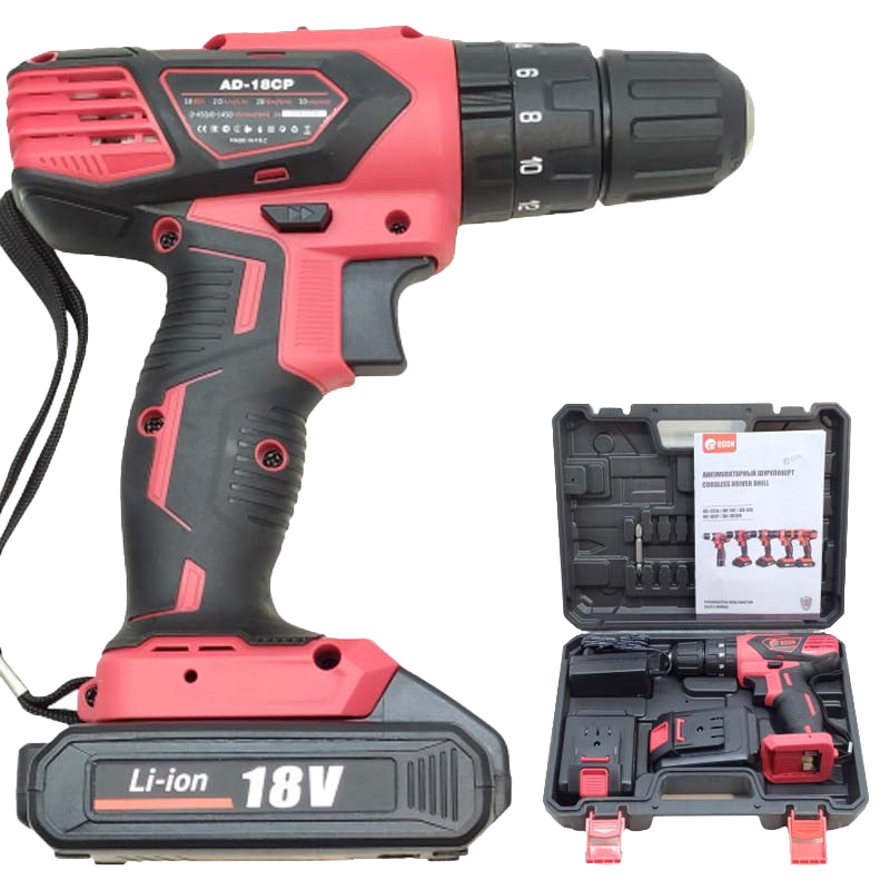 Акумуляторний шуруповерт Edon AD-18CP