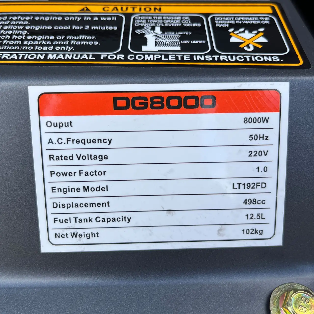 Генератор дизельний OKAYAMA DG-8000 - Зображення 6