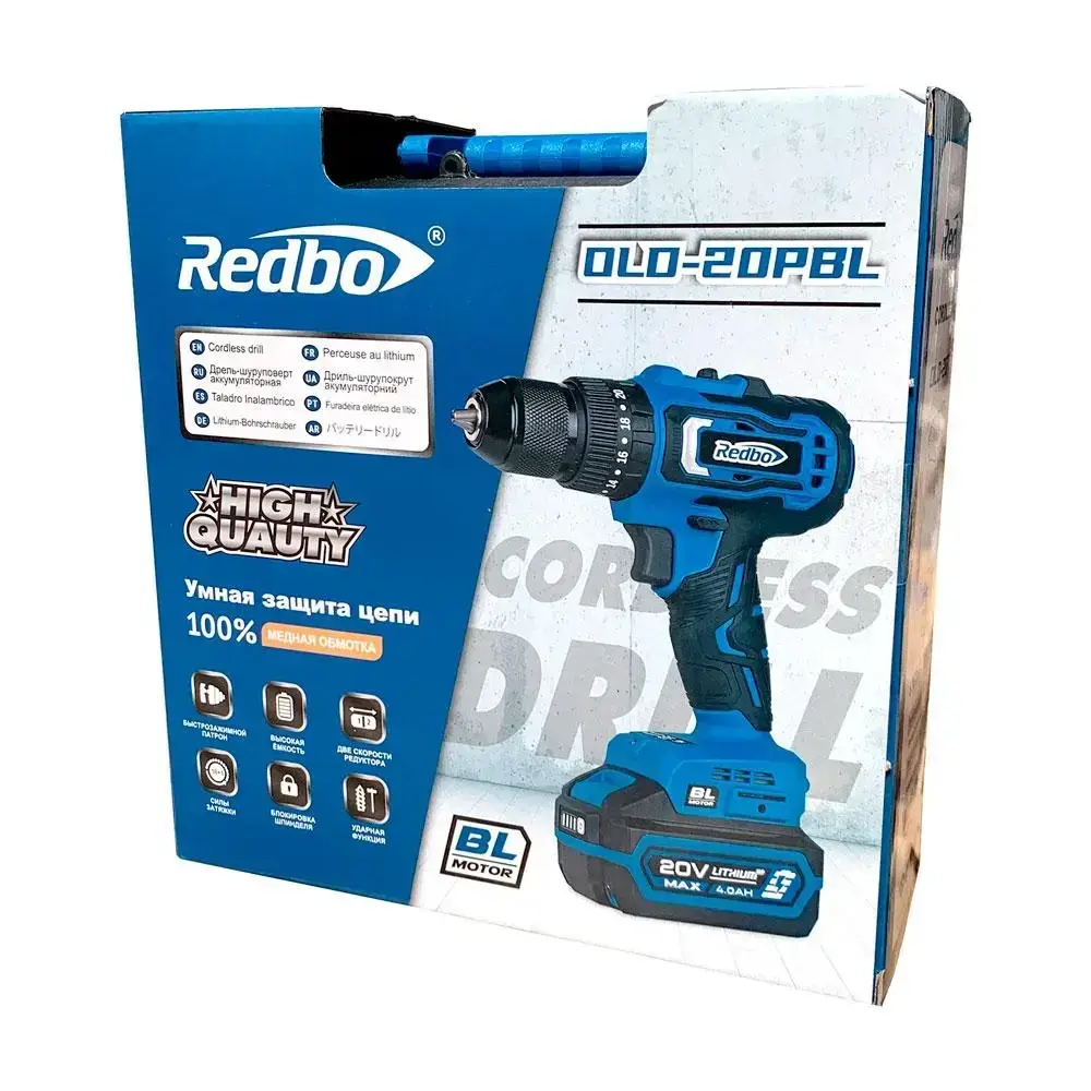 Акумуляторний шупуповерт REDBO OLD-20PBL - Зображення 4