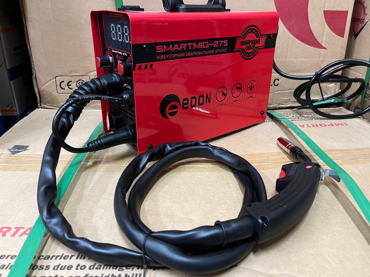 Інверторний зварювальний напівавтомат EDON SmartMIG-275 - Зображення 7