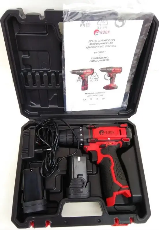 Акумуляторний шуруповерт Edon AD-12A - Зображення 3