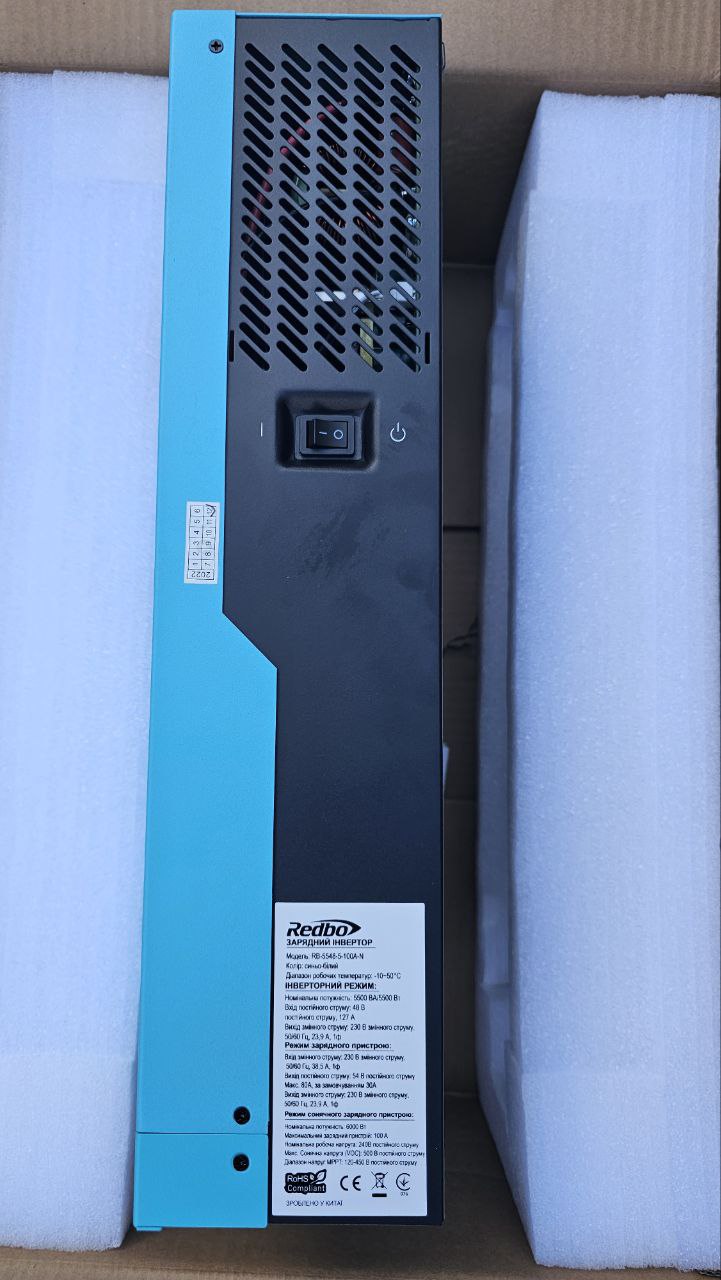 Гібридний інвертор Redbo RB-5548-5-100A-N 5500 Вт - Зображення 7