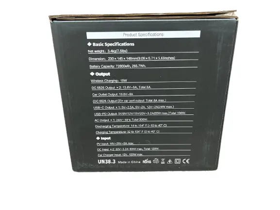 Зарядний пристрій з акумулятором Redbo MPS-300 Portable Power Station - Зображення 3