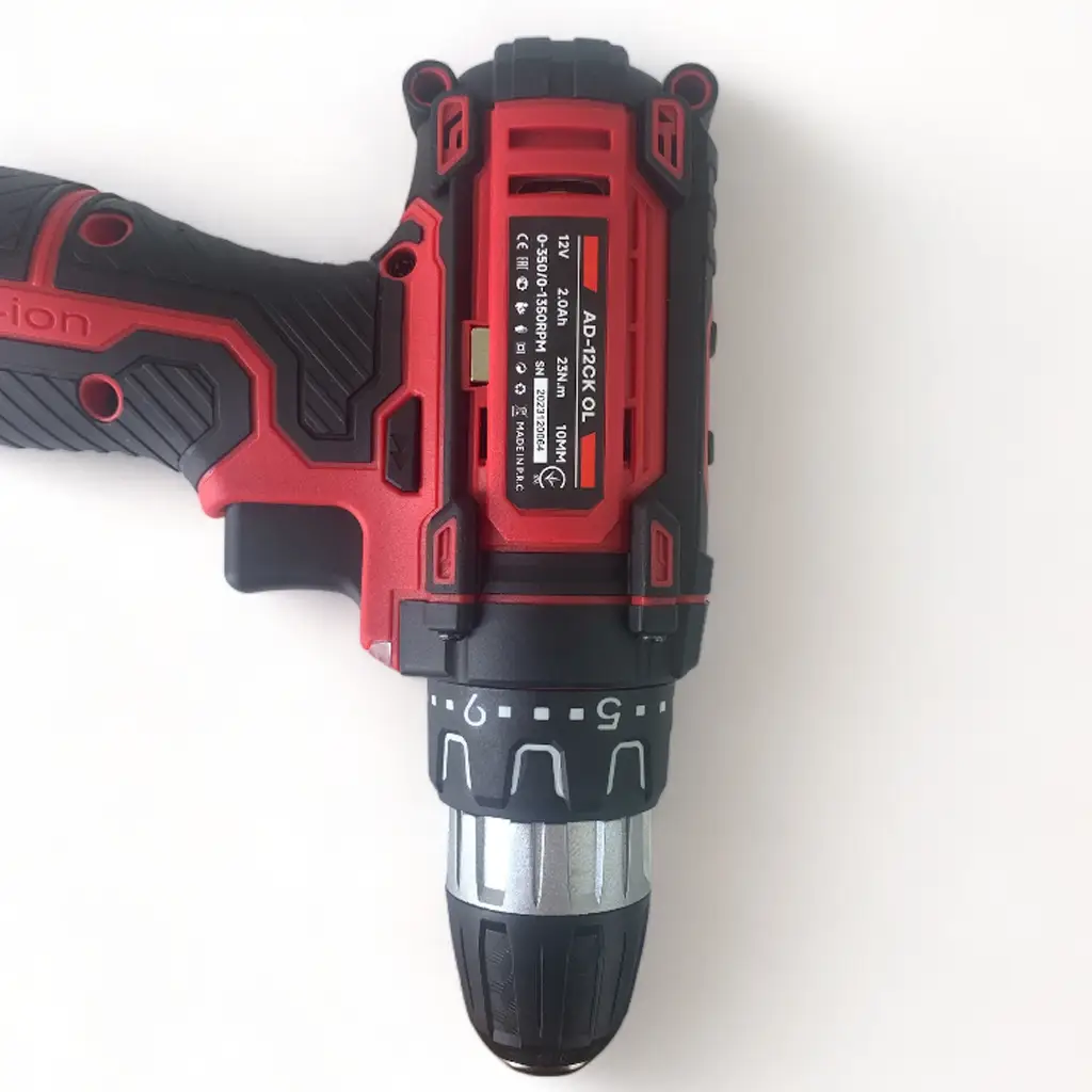Дриль-шуруповерт акумуляторний з набором насадок Edon AD-12CK OL+ кейс (12 В, 2 шт АКБ) - Зображення 6