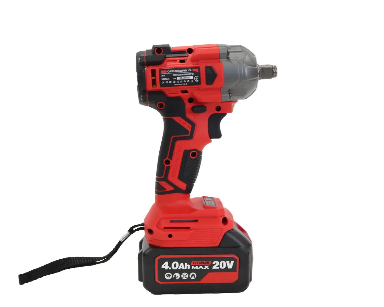 Акумуляторний гайковерт Edon OAW-20/500PBL OL - Зображення 5