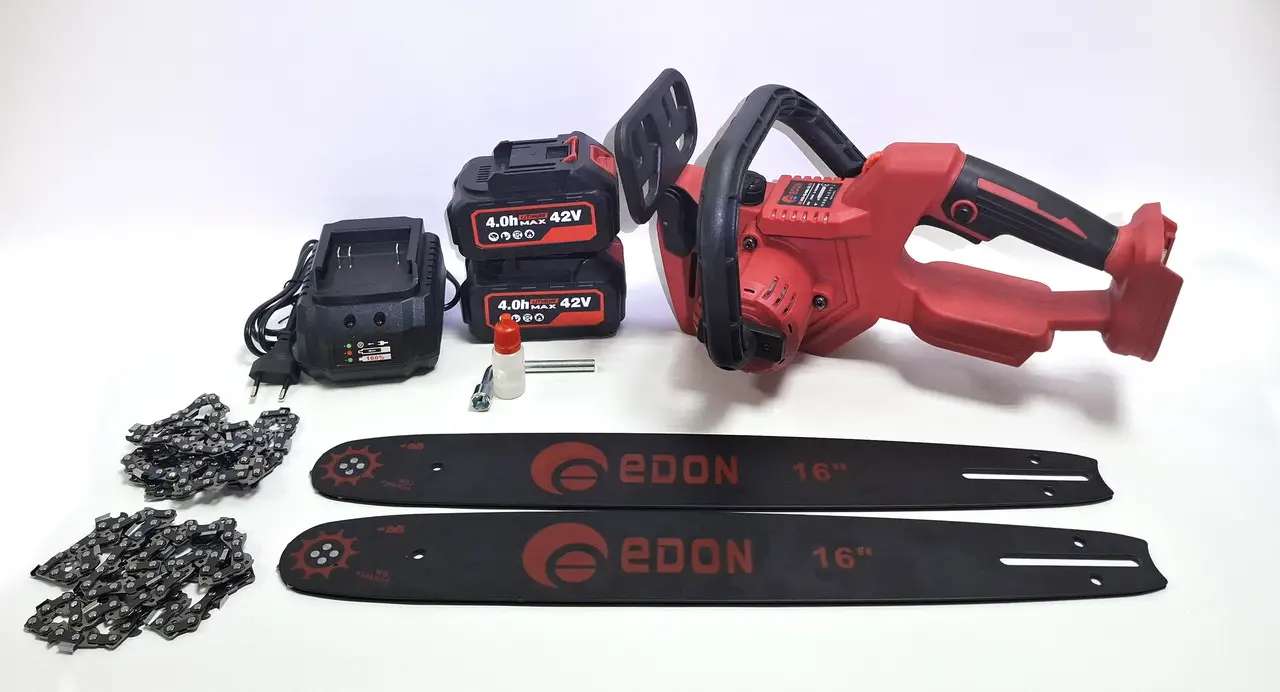 Ланцюгова електропилка з акумулятором EDON ACS-42/16BL OL - Зображення 4