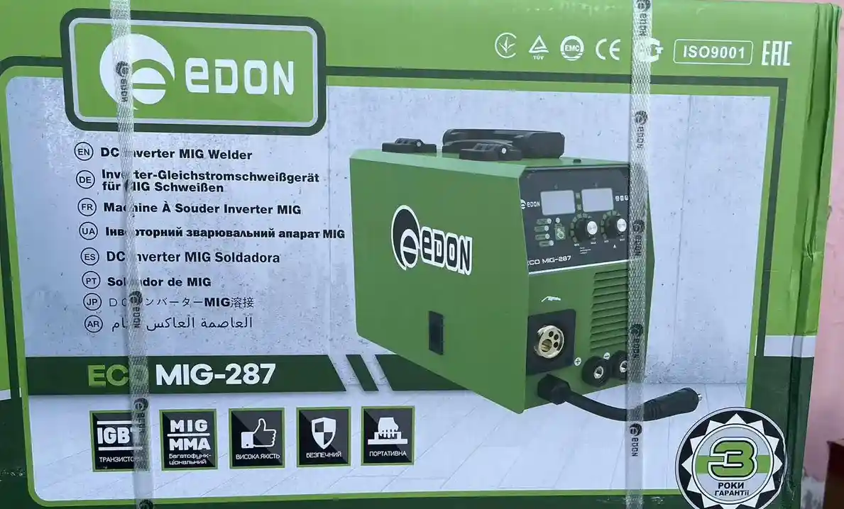 Напівавтомат зварювальний EDON ECO MIG 287 - Зображення 4