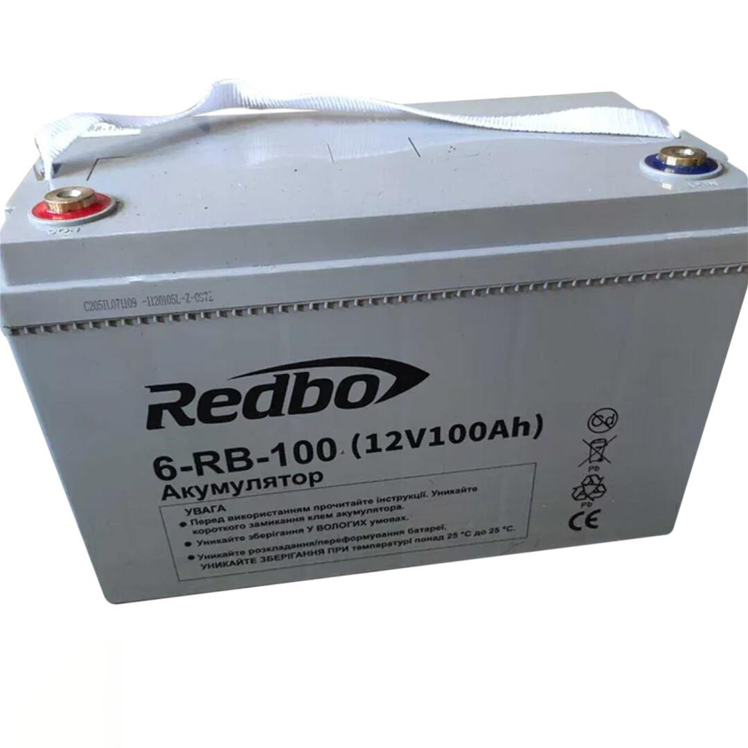 Акумулятор Redbo 6-RB-100 12V 100Ah тяговий - Зображення 2