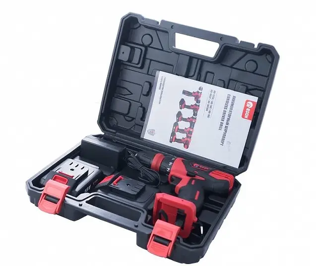Дриль-шуруповерт акумуляторний з набором насадок Edon AD-18CUNK OL+ кейс (18 В, 2 шт АКБ) - Зображення 6