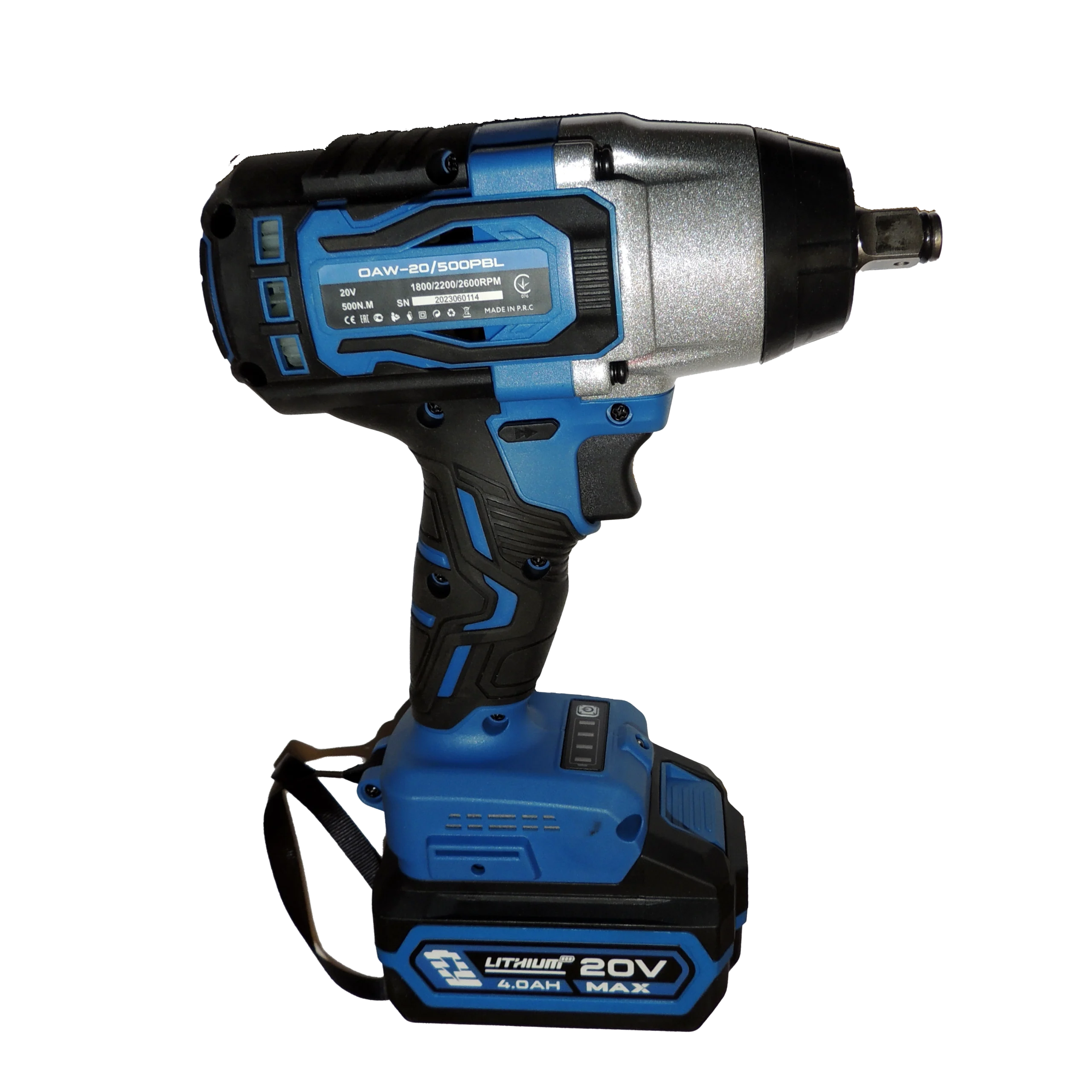 Акумуляторний гайковерт REDBO OAW-20/500PBL