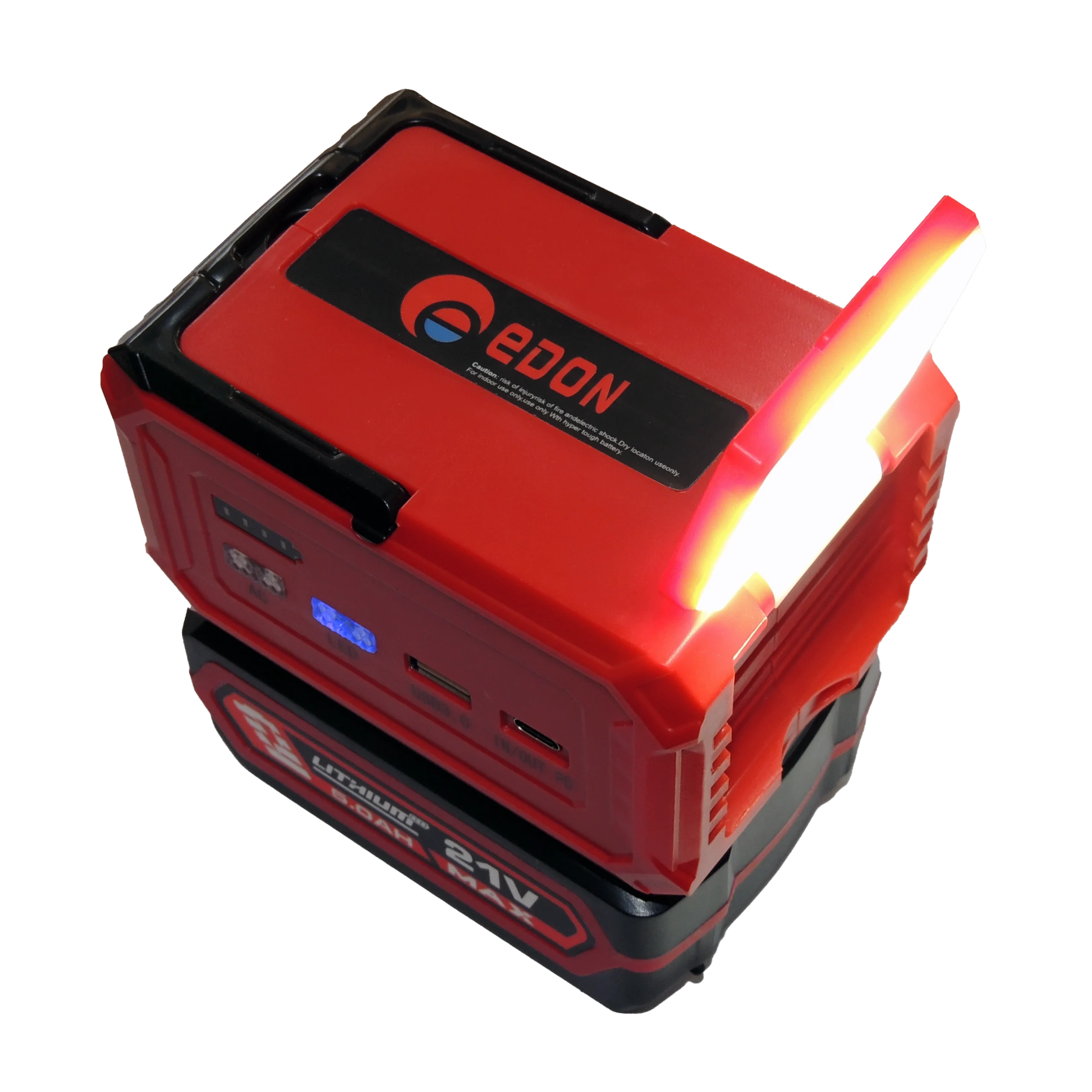 Инвертор напряжения аккумуляторный Edon ED-NB21/150 (на аккумуляторах Makita LXT) - Зображення 2