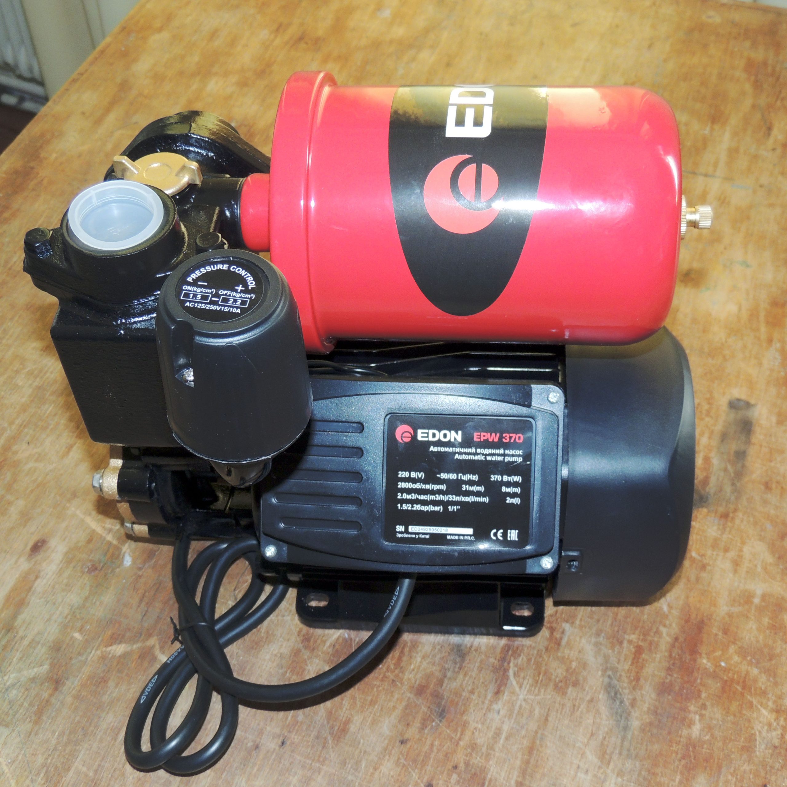 Насосная станция EDON EPW 370 - Зображення 5