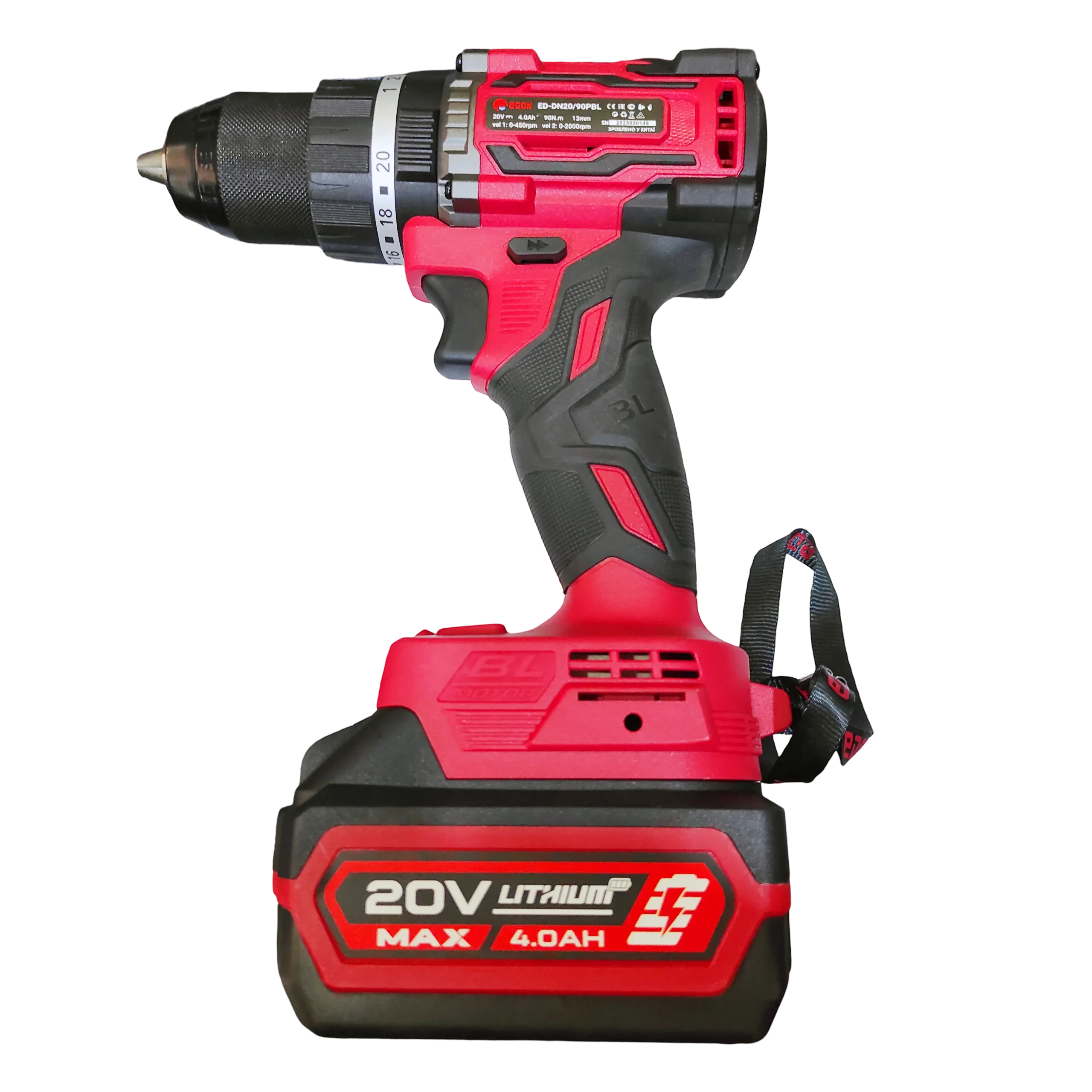 Аккумуляторный бесщеточный ударный шуруповёрт EDON ED-DN20/90PBL