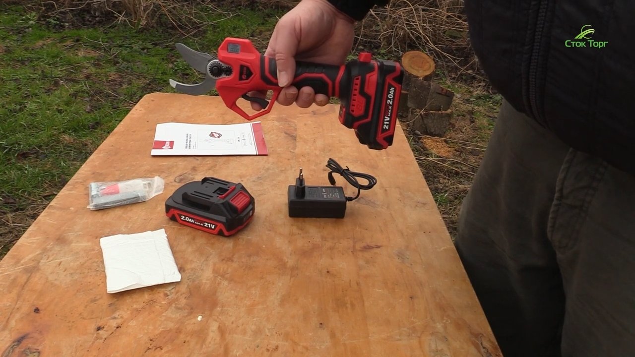 Акумуляторний секатор EDON UPS-21A - Зображення 4