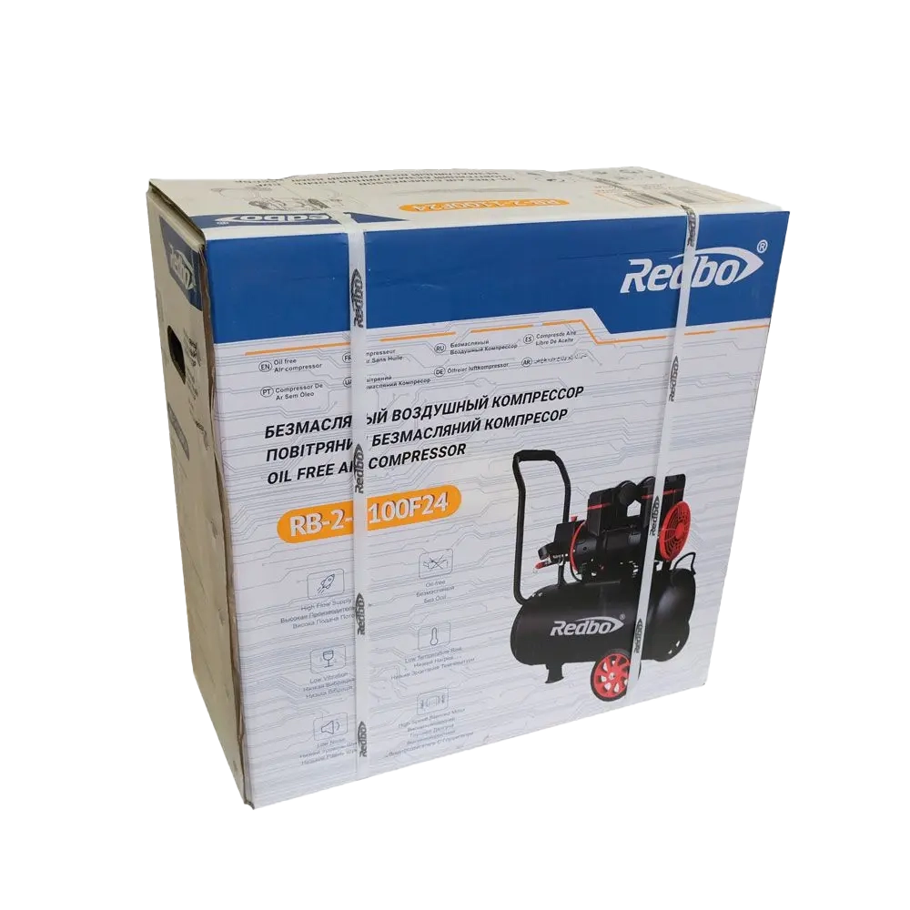 Безмасляний компресор REDBO RB-2-1100F24 - Зображення 8