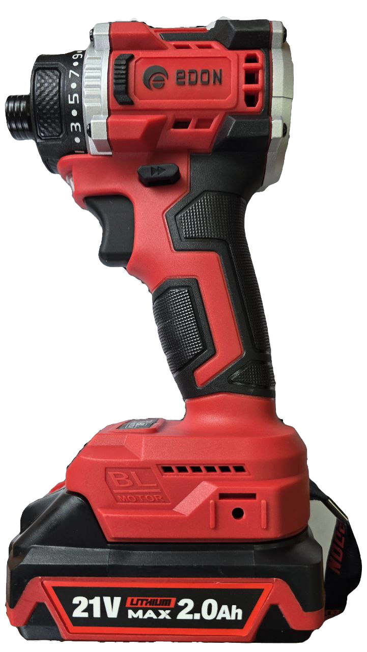 Аккумуляторный бесщеточный шуруповёрт EDON ED-SM21 BL (без патрона) - Зображення 4