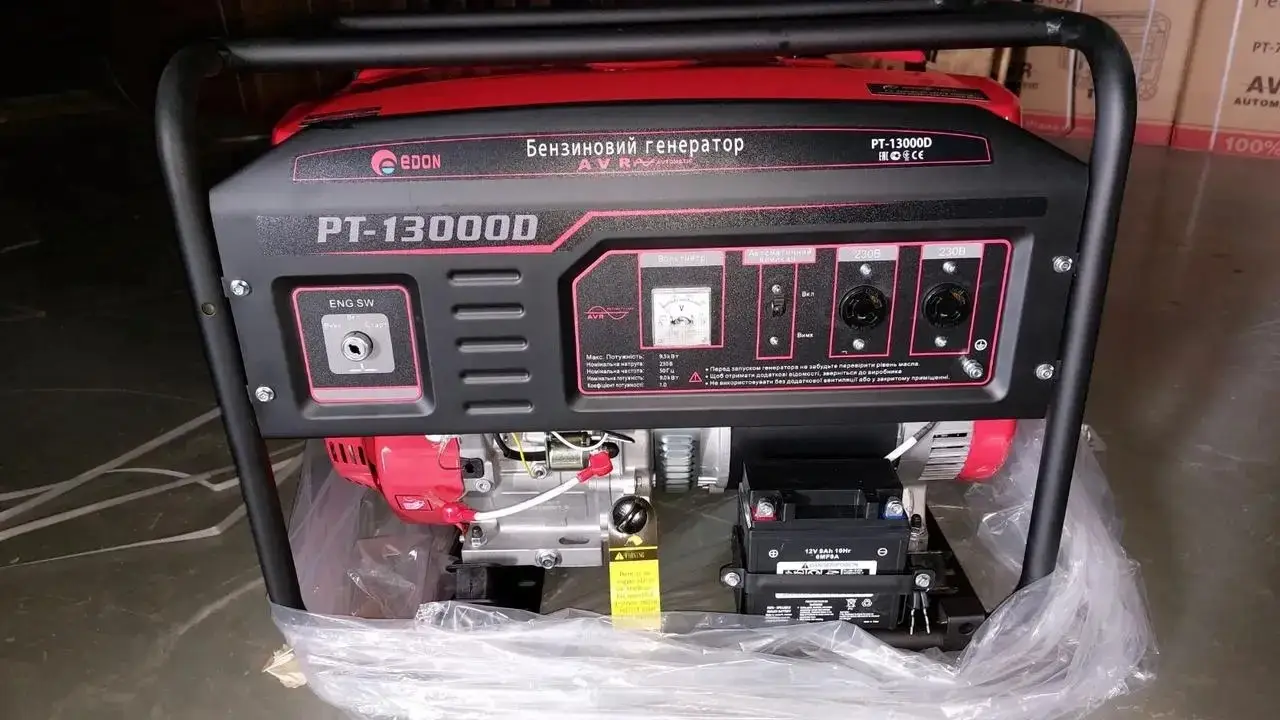 Бензиновий генератор EDON PT-13000D - Зображення 2
