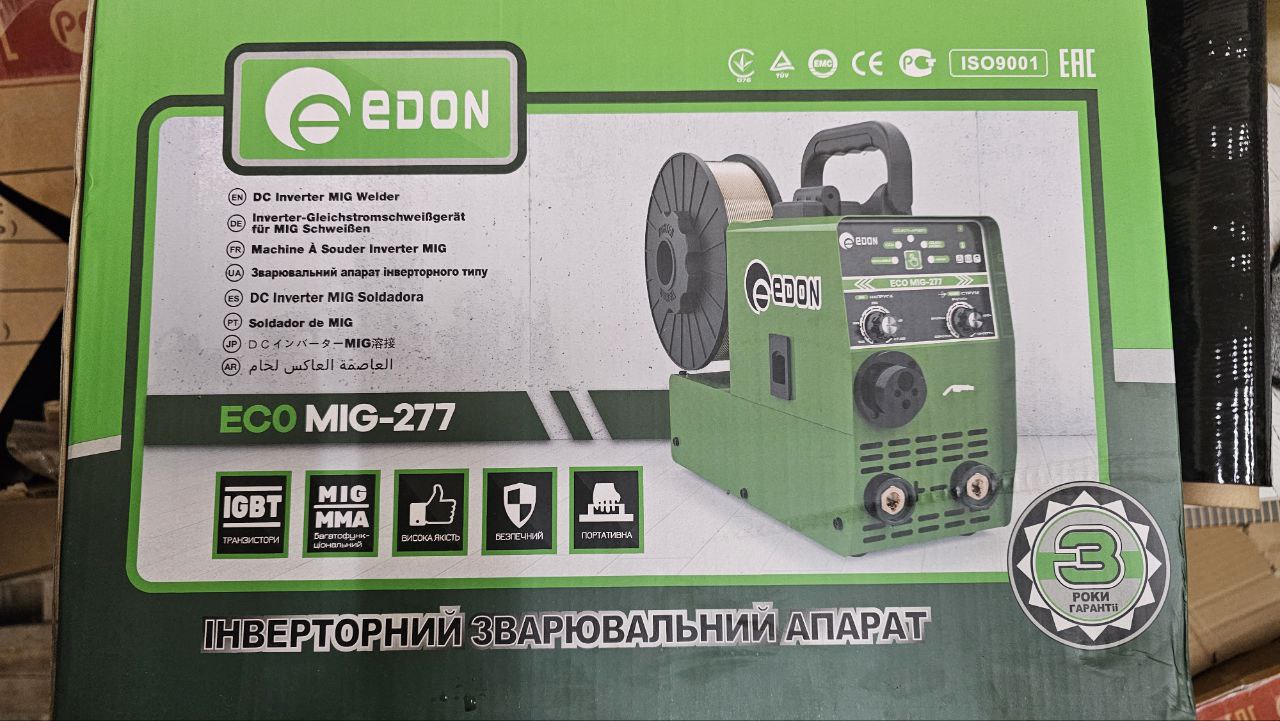 Інверторний зварювальний напівавтомат EDON ECO MIG 277 - Зображення 2