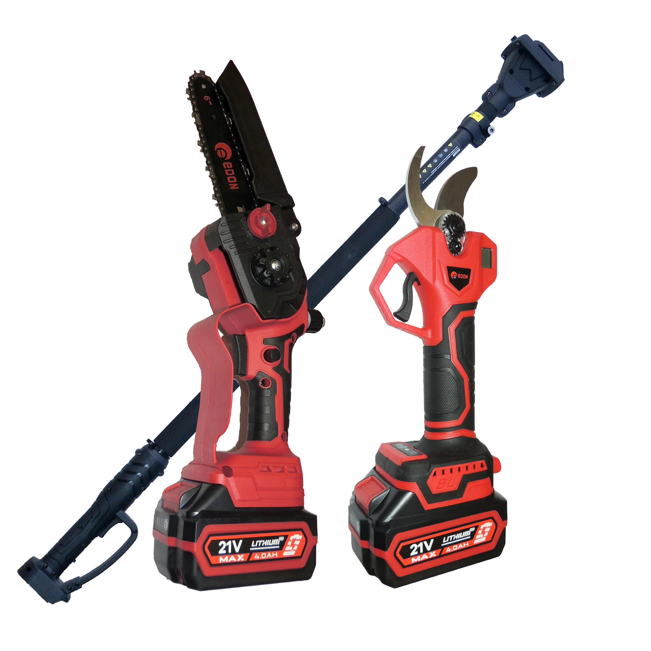 Акумуляторний набір EDON ED SMART-21V/2K: секатор, пилка, подовжувач
