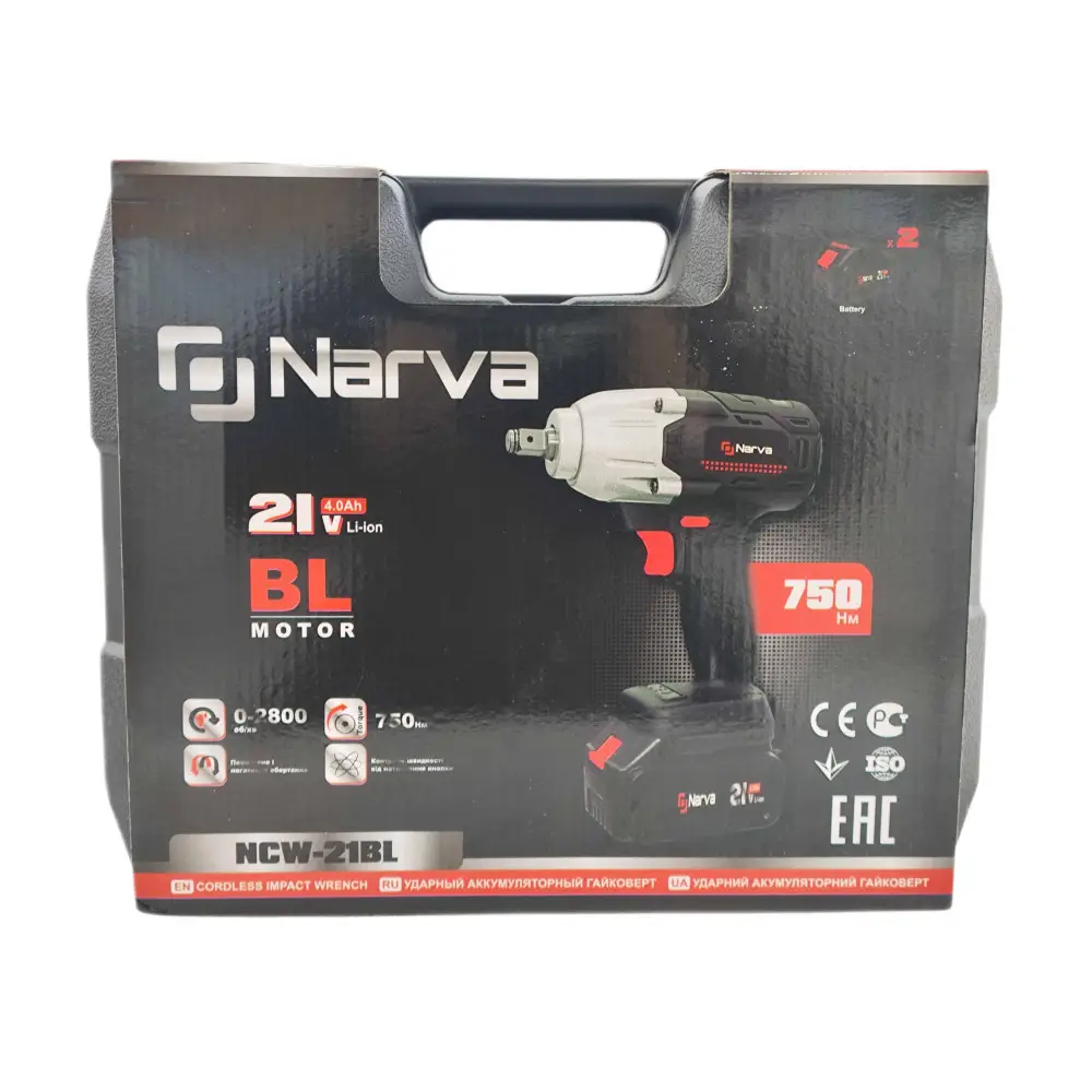 Акумуляторний гайковерт з ударом  NARVA NCW-21BL - Зображення 2