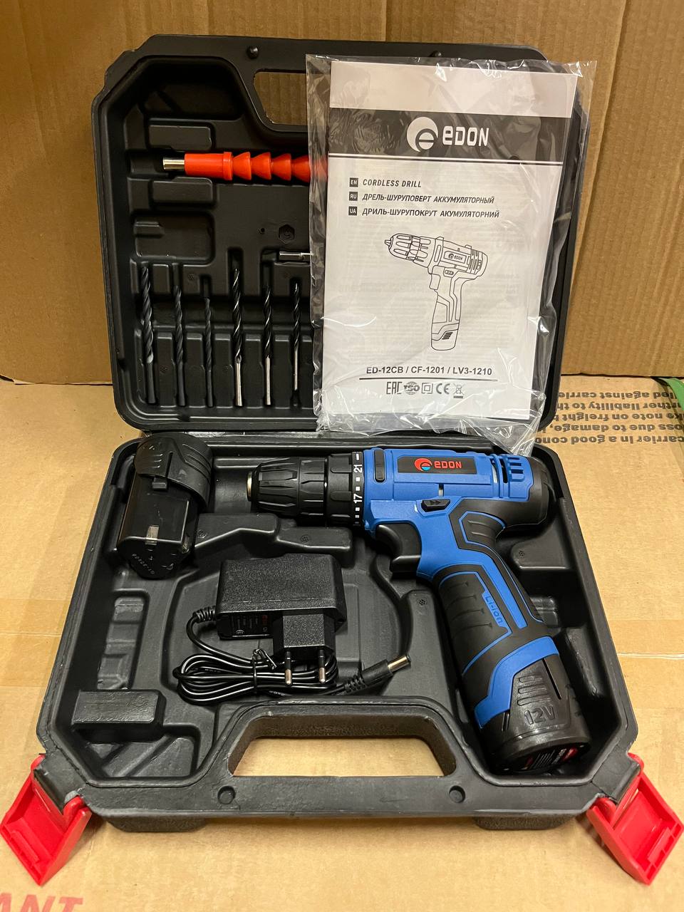 Акумуляторний шуруповерт Edon CF-1201 - Зображення 11
