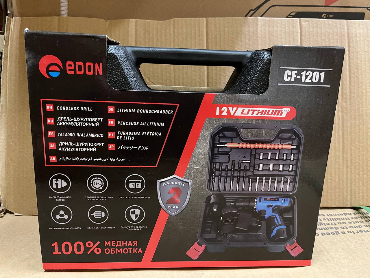 Акумуляторний шуруповерт Edon CF-1201 - Зображення 10