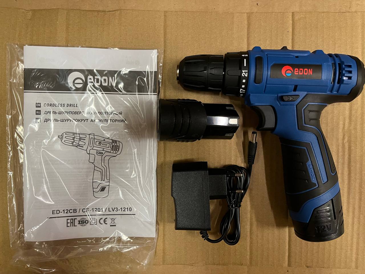 Акумуляторний шуруповерт Edon CF-1201 - Зображення 5