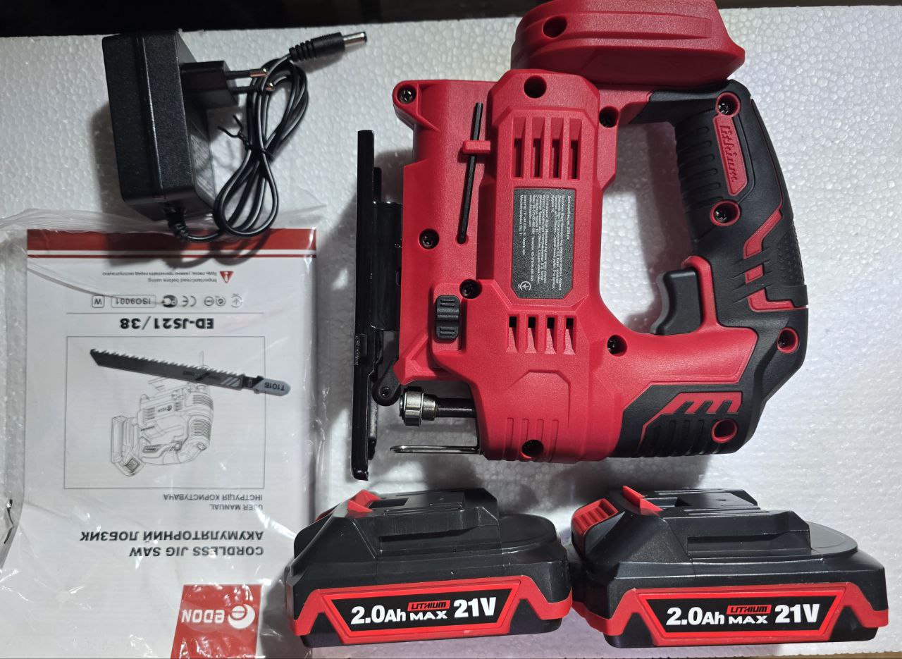 Акумуляторний лобзик EDON ED-JS21/38BL (2×21V, безщітковий) - Зображення 3