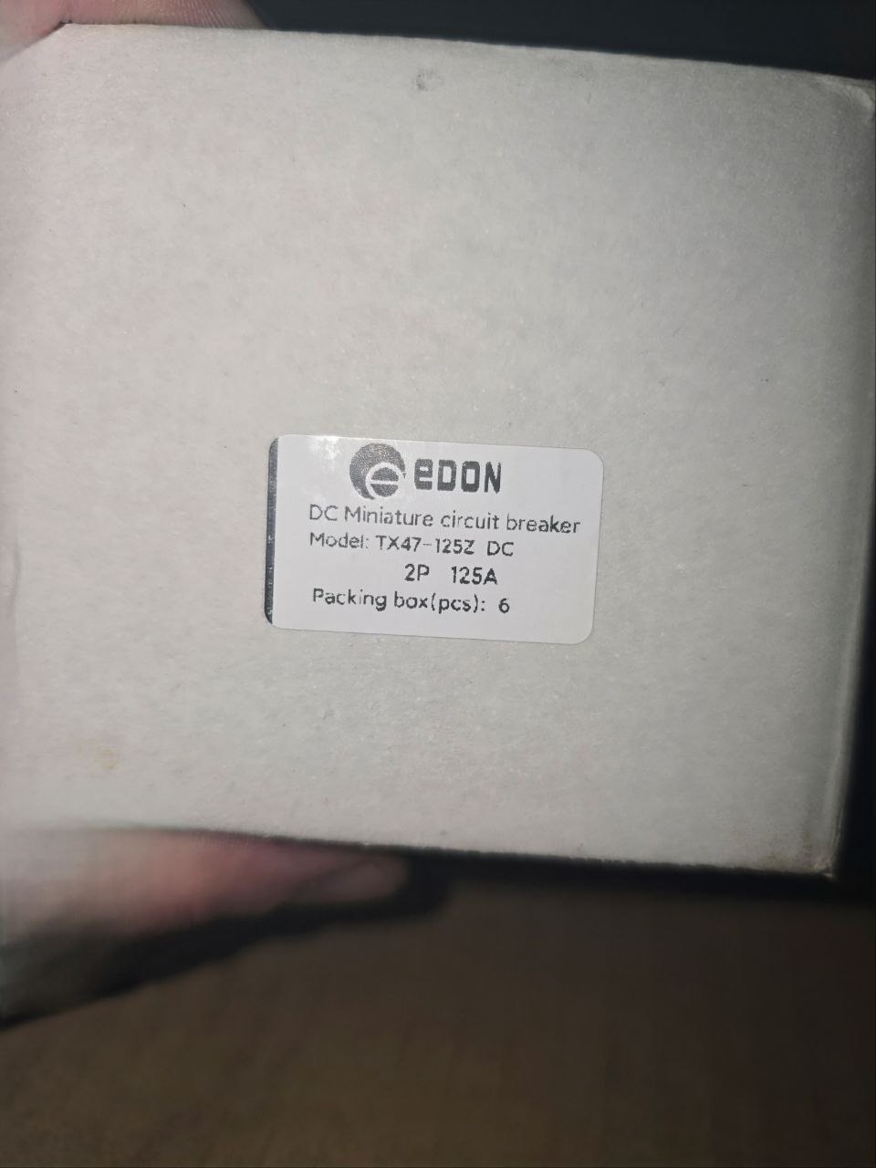 Автоматический выключатель постоянного тока EDON TX47-125Z, 2P, 125А, 160V DC (звоните по опту) - Зображення 6