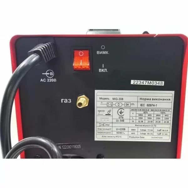 Інверторний зварювальний напівавтомат EDON MIG-308 NEW - Зображення 6