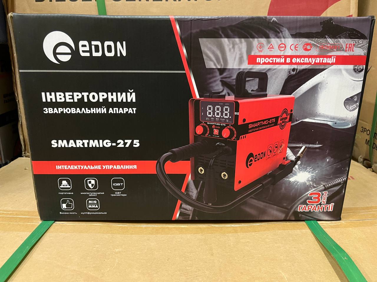 Інверторний зварювальний напівавтомат EDON SmartMIG-275 - Зображення 9