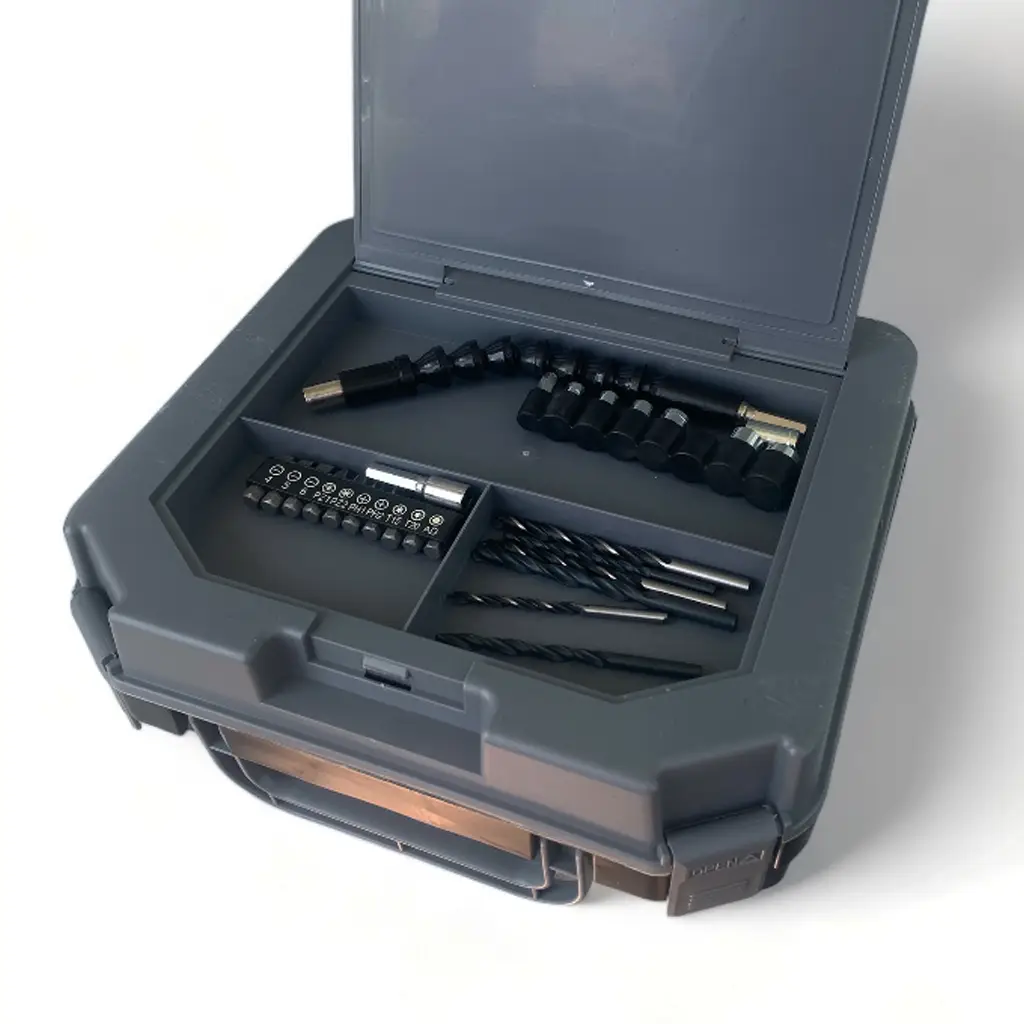 Дриль-шуруповерт акумуляторний з набором насадок Edon AD-12CK OL+ кейс (12 В, 2 шт АКБ) - Зображення 4