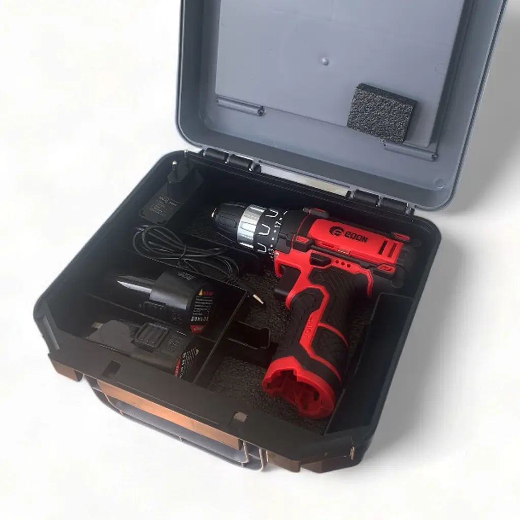 Дриль-шуруповерт акумуляторний з набором насадок Edon AD-12CK OL+ кейс (12 В, 2 шт АКБ) - Зображення 7
