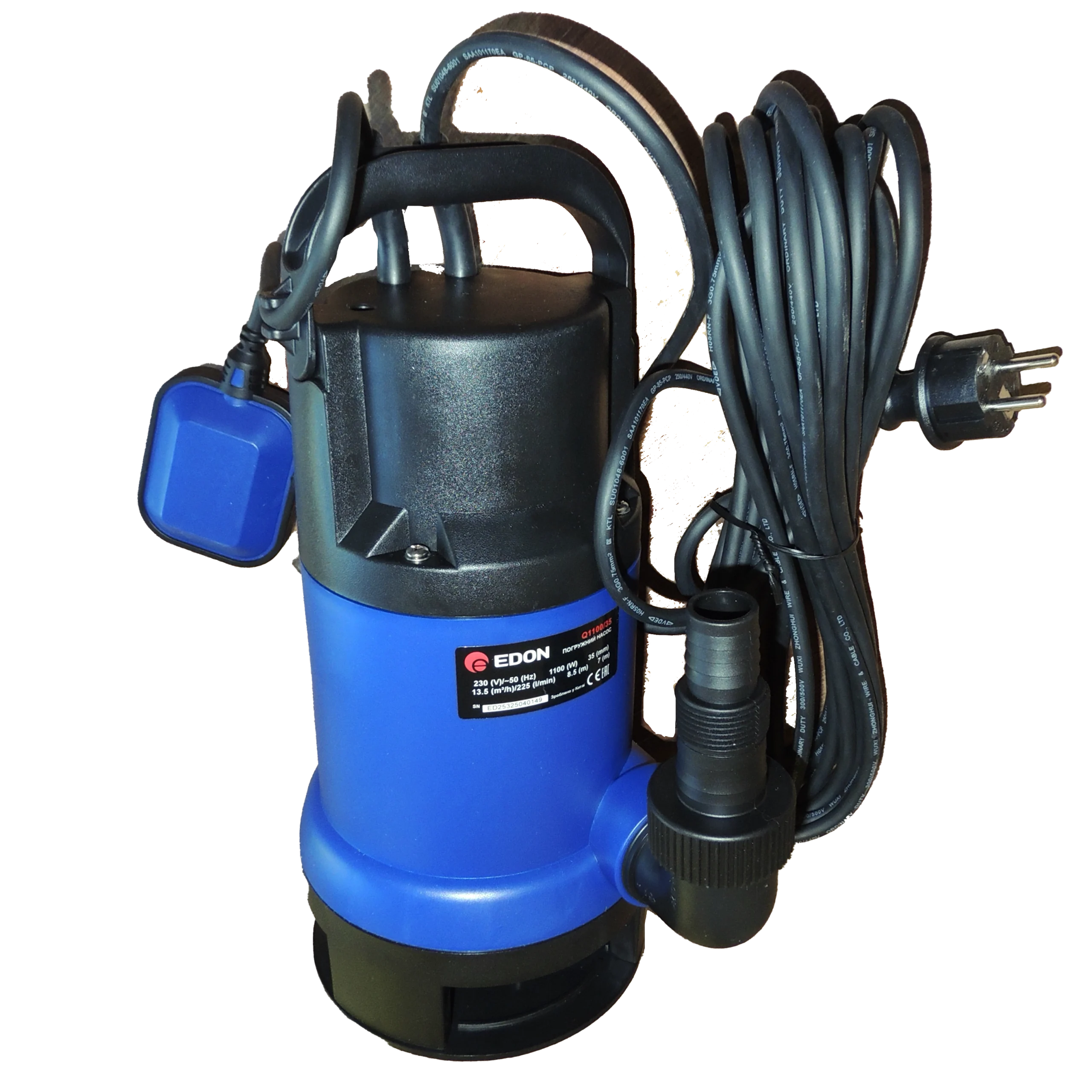 Дренажный насос EDON Q1100/35 - Зображення 7
