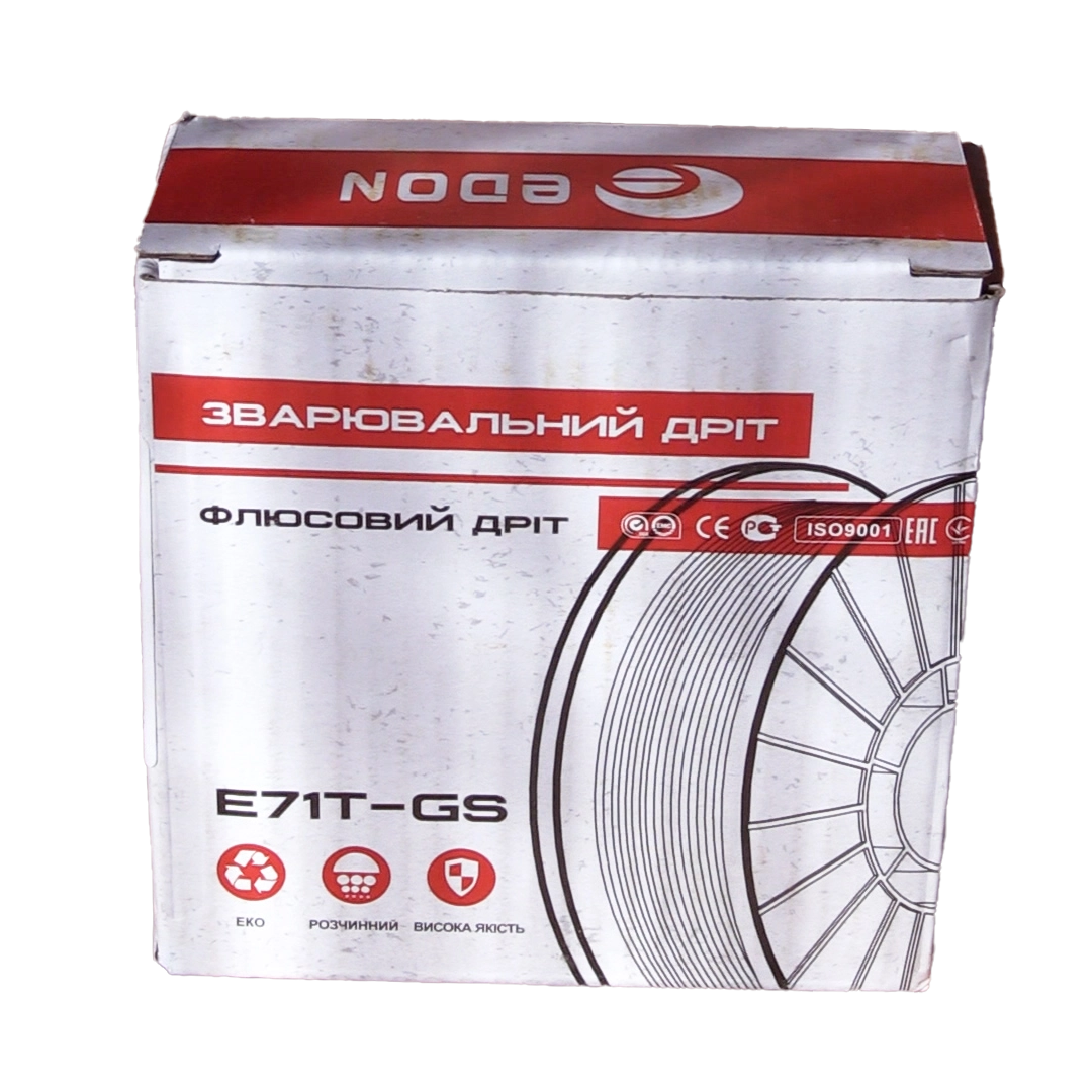 Флюсовий зварювальний дріт для зварювання без газу 0,8 мм 1 кг EDON - Зображення 2