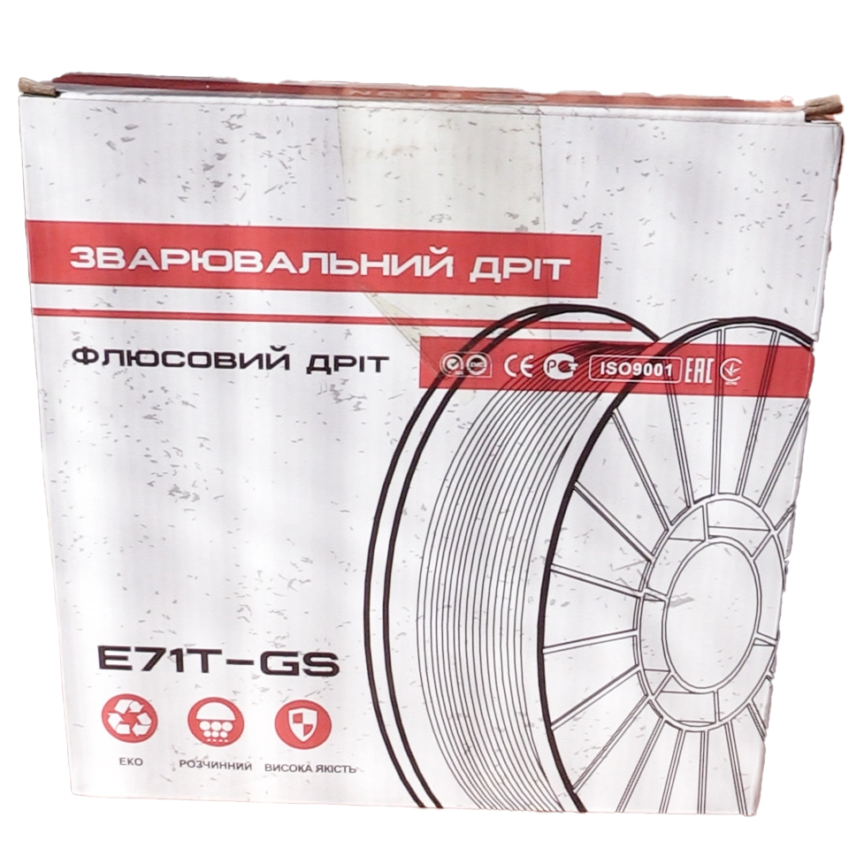 Флюсовий зварювальний дріт для зварювання без газу 1,0 мм 5 кг EDON