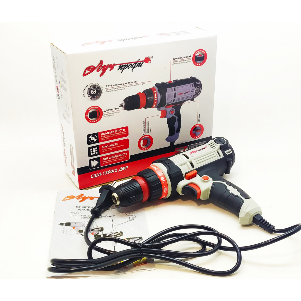 Мережевий шуруповерт Луч-Профі СШЛ-800 - Зображення 3