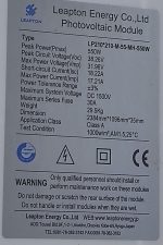 Солнечная панель Leapton LP210x210-M-55-MH 550W — б/у, отличное состояние - Зображення 2