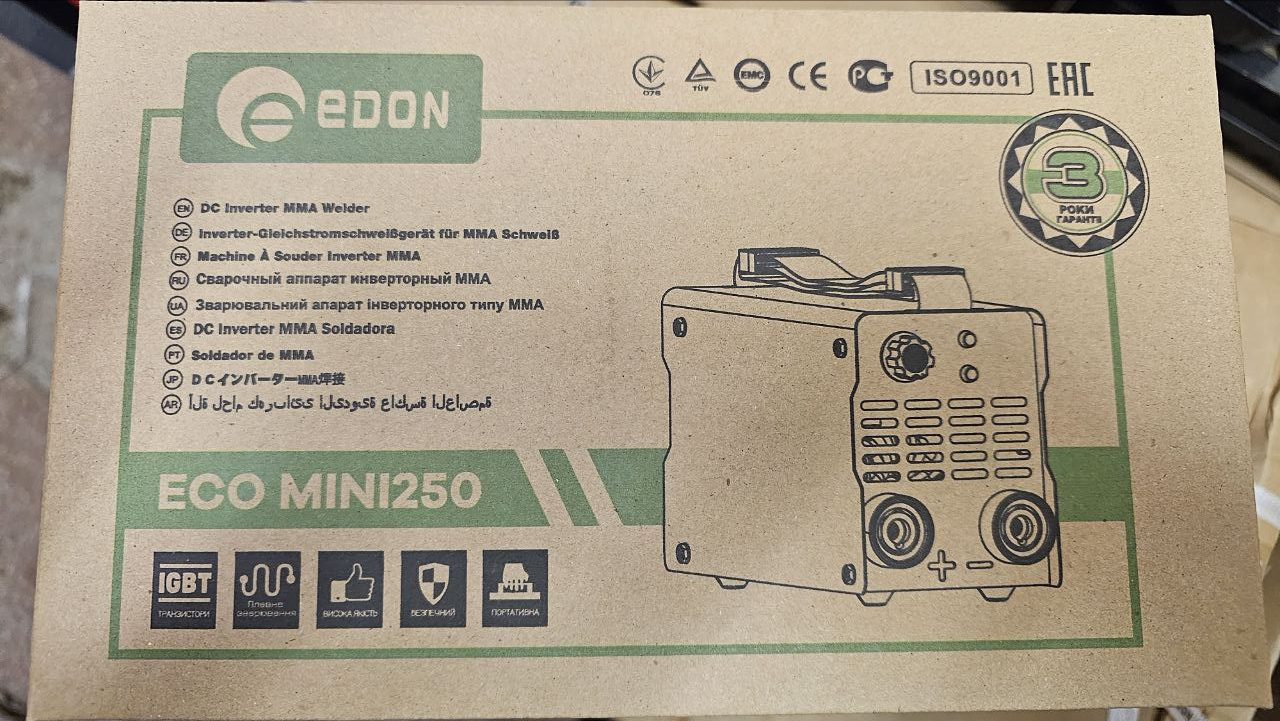 Зварювальний інвертор EDON ECO MINI 250 - Зображення 3