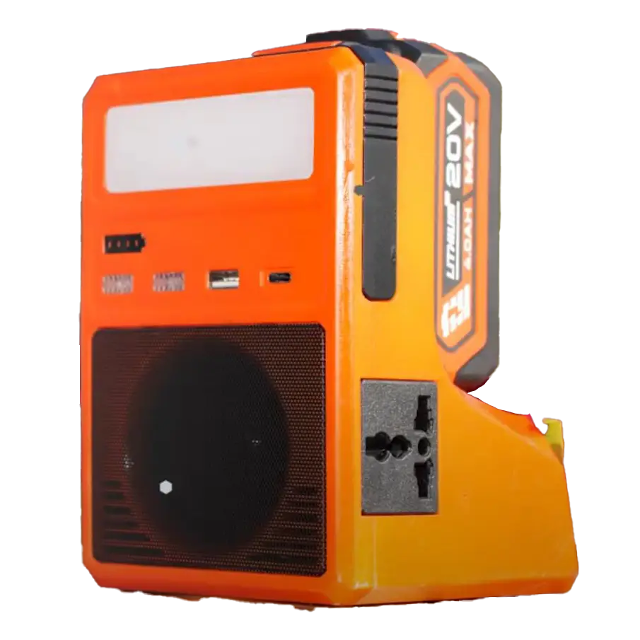 Инвертор аккумуляторный Edon ED-NB21/300B, 300 Вт, для батарей Makita 18В, с Bluetooth и динамиком - Зображення 5