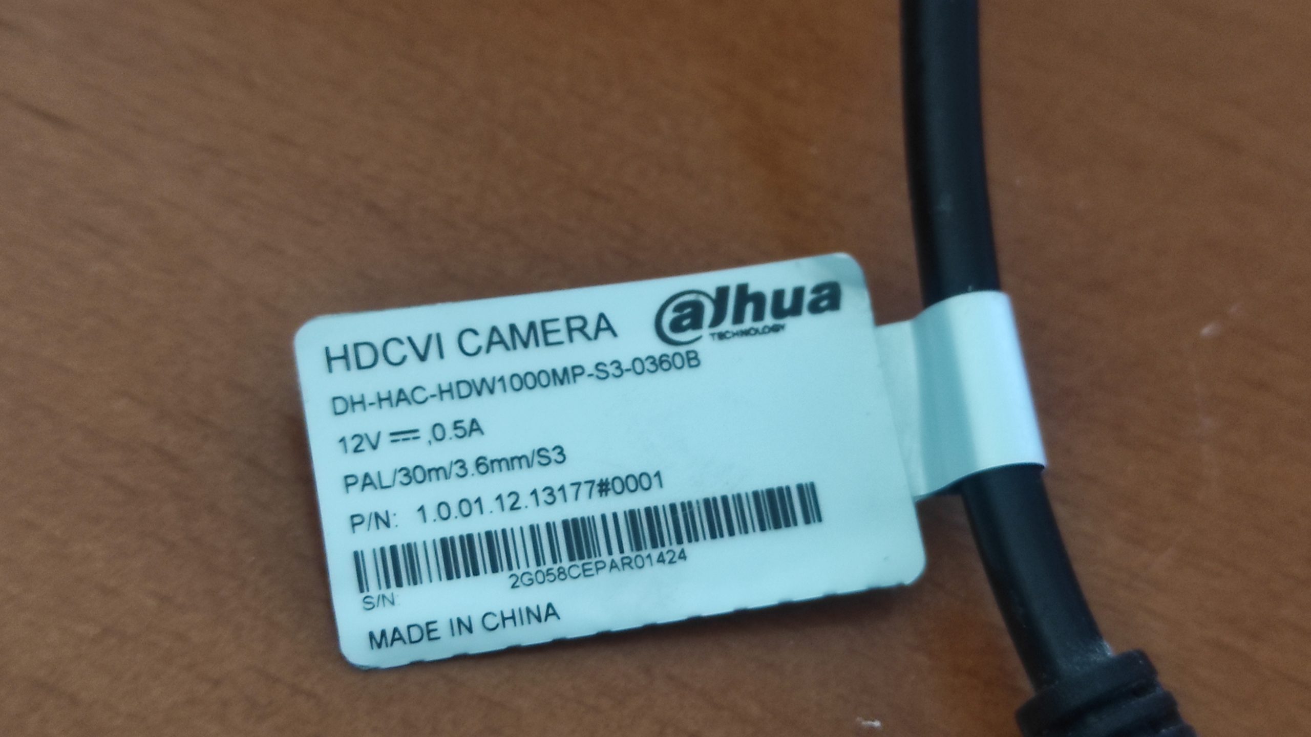 Б/У HDCVI видеокамера уличная, металл, Dahua DH-HAC-HDW1000M-S3 3.6 мм (HAC-HDW1000MP-S3-0360B) - Зображення 2